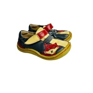 Livie & Luca Red Fox Leather Toddler Boys Shoes Size 6